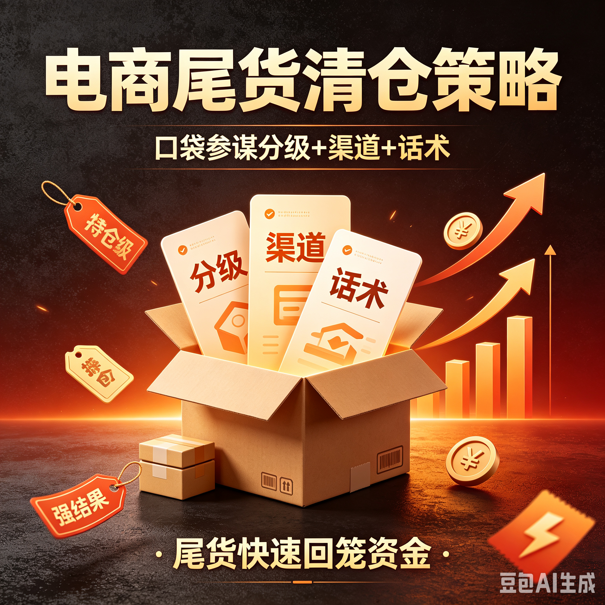 电商尾货清仓策略：口袋参谋分级+渠道+话术，尾货快速回笼资金